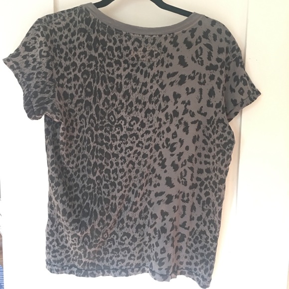 CURRENT/ELLIOTT NWT Grey Leopard Freshman Tee Sz S - Picture 6 of 6